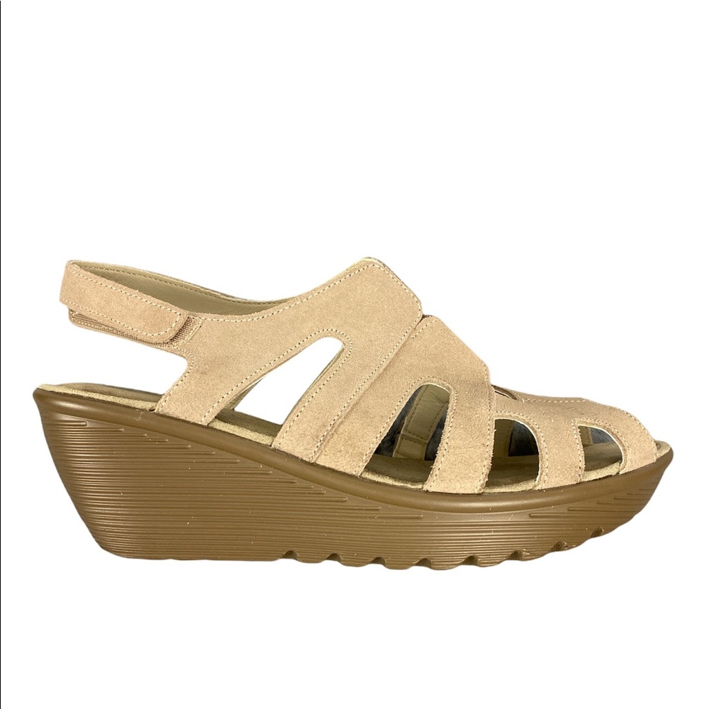 Sketchers memory foam suede comfort wedges size 9